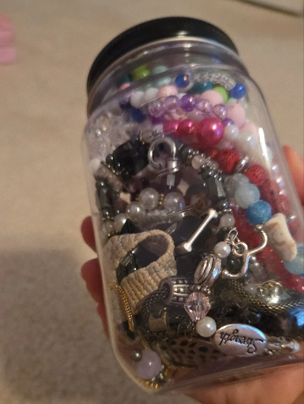 N/A clear jar
